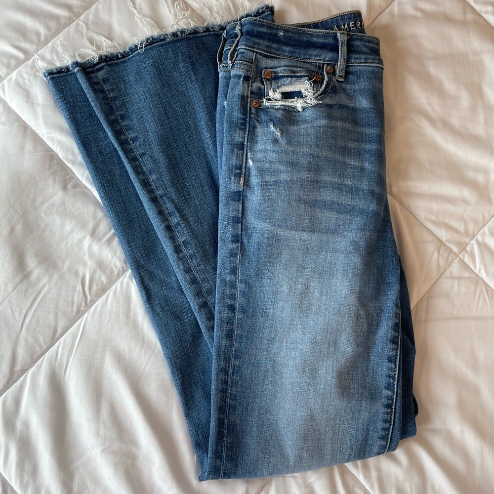 American Eagle Outfitters Blue Flare Jeans